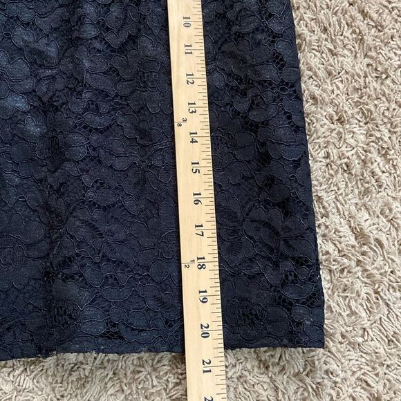 Express Short Black Lace Party Dress Sheer Puffed Long Sleeve size L Whimsigoth - Picture 9 of 10